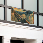 De schreeuw Edvard Munch moderne expressionistisch Spandoek (Buitenkant Gebouw)
