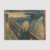 De schreeuw Edvard Munch moderne expressionistisch Tissuepapier (Voorkant)