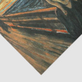 De schreeuw Edvard Munch moderne expressionistisch Tissuepapier (Detail)