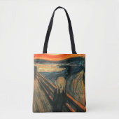 De schreeuw Edvard Munch moderne expressionistisch Tote Bag (Voorkant)
