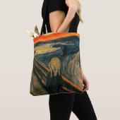 De schreeuw Edvard Munch moderne expressionistisch Tote Bag (Dichtbij)