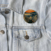 De Schreeuw - Edvard Munch Ronde Button 5,7 Cm (In situ)