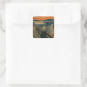 De Schreeuw - Edvard Munch Vierkante Sticker (Tas)