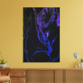 De schreeuw - een abstracte kunstcreatie op 61x91  canvas afdruk (Insitu (Woonkamer))