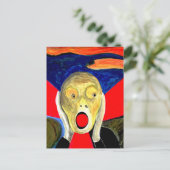De Schreeuw geïnspireerd schilderij Briefkaart (Staand voorkant)