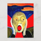 De Schreeuw geïnspireerd schilderij Briefkaart (Voorkant)
