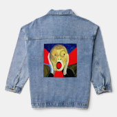 De Schreeuw geïnspireerd schilderij Denim Jacket (Achterkant)