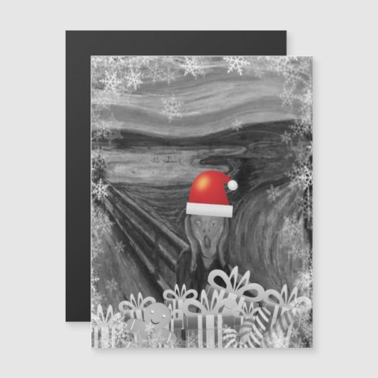 DE SCHREEUW MEME SANTA MAGNETIC (Voorkant / Achterkant)