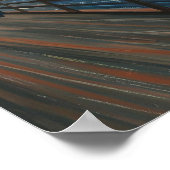 De Schreeuw met Blauwe Hoofdtelefoon Autisme Neuro Poster (Hoek)