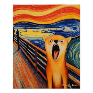 De Schreeuw - Shiba Inu Hond 003 - Pall Munch Perfect Poster