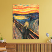 De Schreeuw - Uitgerekte Canvas Reproductie (Insitu (Woonkamer))