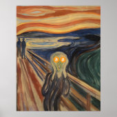 De schreeuw van Bitcoin (Munch) Poster (Voorkant)