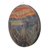 De schreeuw van de natuur door Edvard Munch 1893 Dartbord (Voorkant Rechts)