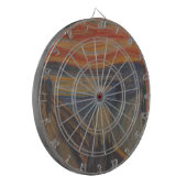 De schreeuw van de natuur door Edvard Munch 1893 Dartbord (Voorkant Links)