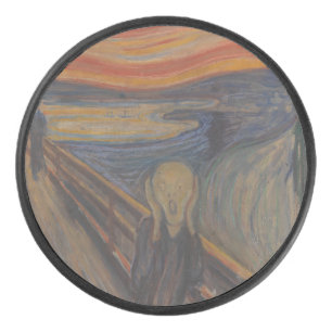 De schreeuw van de natuur door Edvard Munch 1893 Hockey Puck