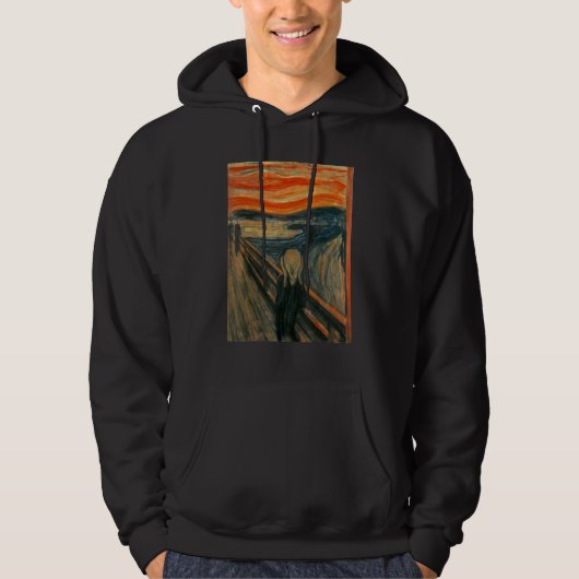 De schreeuw van Edvard Expressionisme Munch Art Hoodie (Voorkant)