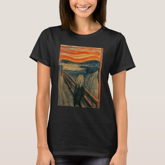 De schreeuw van Edvard Expressionisme Munch Art T-shirt (Voorkant)