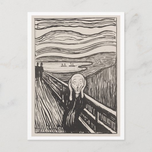 De Schreeuw van Edvard Munch, 1895 Briefkaart (Voorkant)