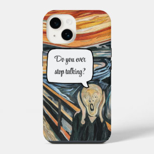 De Schreeuw van Edvard Munch Grappige Spreekballon iPhone 14 Hoesje