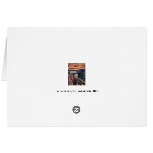 De Schreeuw van Edvard Munch, Houtsnijwerk Express (Achterkant Horizontaal)