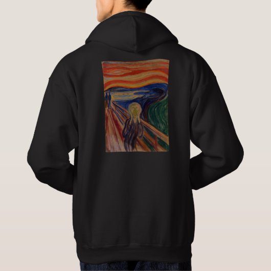 De Schreeuw van Edvard Munch – Iconische Kunst Hoodie (Achterkant)