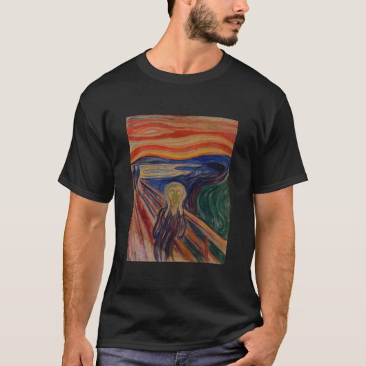 De Schreeuw van Edvard Munch – Iconische Kunst T-shirt (Voorkant)