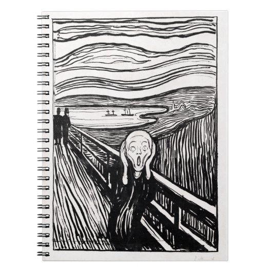 de schreeuw van Edvard Munch Notitieboek (Voorkant)
