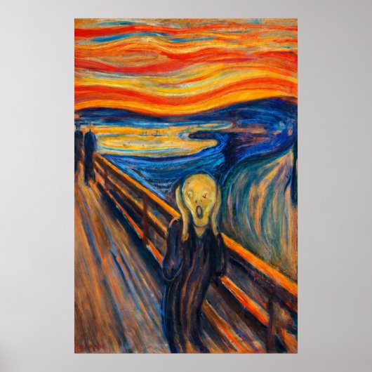 De Schreeuw van Edvard Munch Poster (Voorkant)
