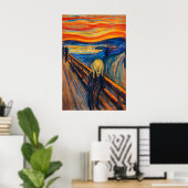 De Schreeuw van Edvard Munch Poster (Thuiskantoor)