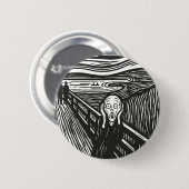 De schreeuw van Edvard Munch Ronde Button 5,7 Cm (Voorkant /achterkant)