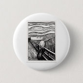 de schreeuw van Edvard Munch Ronde Button 5,7 Cm (Voorkant)
