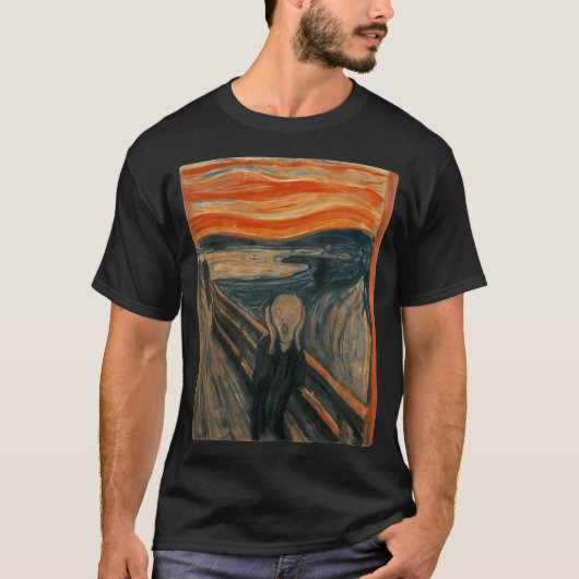 De schreeuw van Edvard Munch T-shirt (Voorkant)