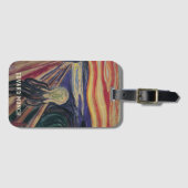De Schreeuw van Edvard Munch, Vintage Expressionis Bagagelabel (Voorkant (horizontaal))