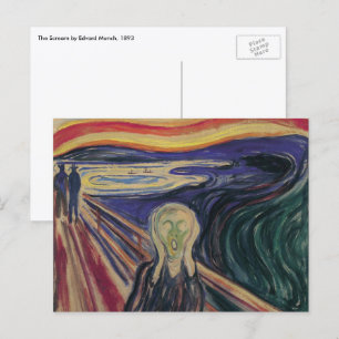 De Schreeuw van Edvard Munch, Vintage Expressionis Briefkaart