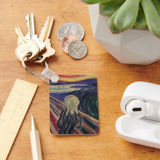 De Schreeuw van Edvard Munch, Vintage Expressionis Sleutelhanger (Bureau)