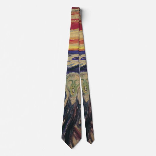 De Schreeuw van Edvard Munch, Vintage Expressionis Stropdas (Voorkant)