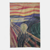 De Schreeuw van Edvard Munch, Vintage Expressionis Theedoek (Verticaal)