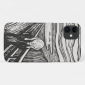 De Schreeuw van Edvard Munch Zwart en Wit Case-Mate iPhone Case (Achterkant (horizontaal))