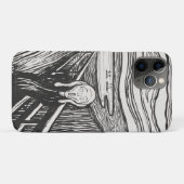 De Schreeuw van Edvard Munch Zwart en Wit Case-Mate iPhone Case (Achterkant (horizontaal))