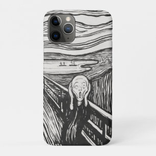 De Schreeuw van Edvard Munch Zwart en Wit Case-Mate iPhone Case