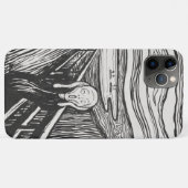 De Schreeuw van Edvard Munch Zwart en Wit Case-Mate iPhone Case (Achterkant (horizontaal))