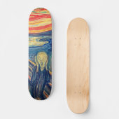 De schreeuw van expressie - Edvard Munch Persoonlijk Skateboard (Voorkant)