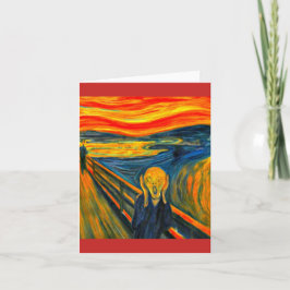 De schreeuw van Munch, Fine Art Kaart