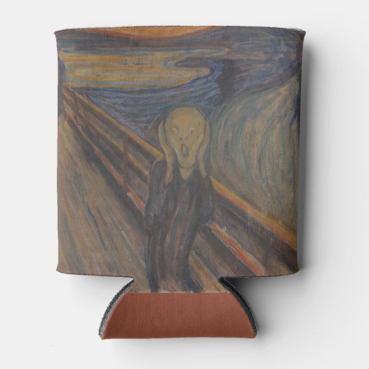 De schreeuw van Natuur, Edvard Munch, 1893 Blikjeskoeler (Voorkant)