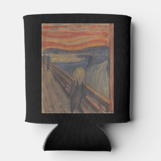 De schreeuw van Natuur, Edvard Munch, 1893 Blikjeskoeler (Achterkant)
