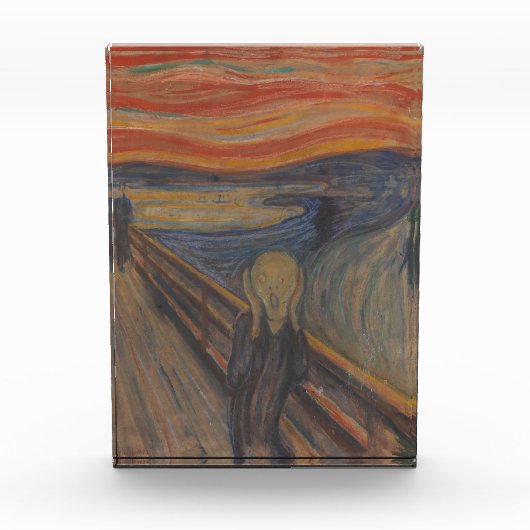 De schreeuw van Natuur, Edvard Munch, 1893 Fotoblokken (Voorkant)