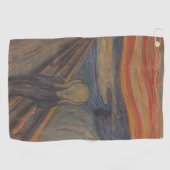 De schreeuw van Natuur, Edvard Munch, 1893 Golfhanddoek (Horizontaal)