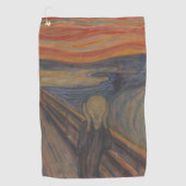 De schreeuw van Natuur, Edvard Munch, 1893 Golfhanddoek (Voorkant)