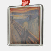 De schreeuw van Natuur, Edvard Munch, 1893 Metalen Ornament (Links)