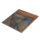 De schreeuw van Natuur, Edvard Munch, 1893 Tegeltje (Zijkant)